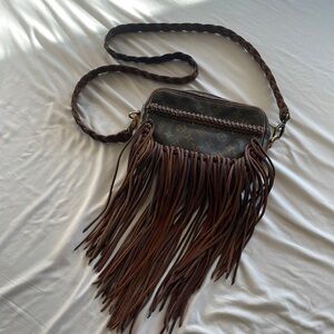 Vintage Boho Fringe Louis Vuitton Purse